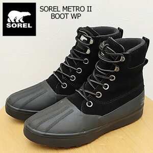SOREL �\���� SOREL METRO II BOOT WP �\���� ���g��2 �u�[�c�E�H�[�^�[�v���[�t Black, Jet �u���b�N,�W�F�b�g CHEYANNE �V���C�A�� �C �V���[�Y �E�B���^�[ �h�� �h�� �����Y