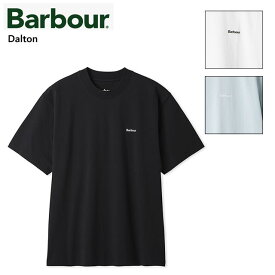 ☆5/18限定！ポイント最大32倍！要エントリー！☆即納BARBOUR バブアー TRANSPORT トランスポート Dalton ダルトン ワンポイント刺繍 ロゴ Tシャツ MTS1678 BLACK ブラック WHITE ホワイト BLUE ブルー正規取扱店ユニセックス