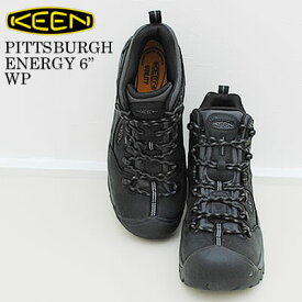 返品交換送料無料 KEEN キーン UTILITY ユーティリティ メンズ PITTSBURGH ENERGY 6" WP ピッツバーグ エナジー シックス ウォータープルーフ BLACK/FORGED IRON ブラック/フォージド アイアン ブーツ 安全靴 防水