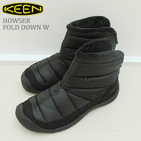 ★30％OFF★ KEEN キーン レディース HOWSER FOLD DOWN ハウザーフォールド ダウン BLACK ブラック ブーツ 靴 スニーカー シューズ アウトドア キャンプ コンフォート