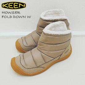 ★30％OFF★ KEEN キーン レディース HOWSER FOLD DOWN ハウザーフォールド ダウン TIMBERWOLF/PLAZA TAUPE ティンバーウルフ/プラザトープ ブーツ 靴 スニーカー シューズ アウトドア キャンプ コンフォート