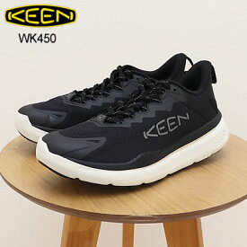 返品交換送料無料 KEEN キーン WK450 ダブルケー450 ウォーキングシューズ Black/Star White ブラック/スター ホワイト 靴 スニーカー シューズ アウトドア ウォーキング メンズ