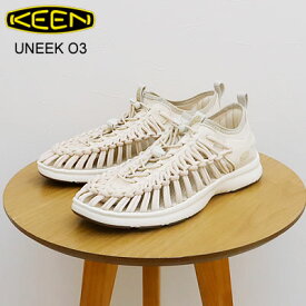 返品交換送料無料 KEEN キーン UNEEK O3 ユニーク オースリー BIRCH/STAR WHITE バーチ/スターホワイト 靴 スニーカー シューズ アウトドア キャンプ コンフォート