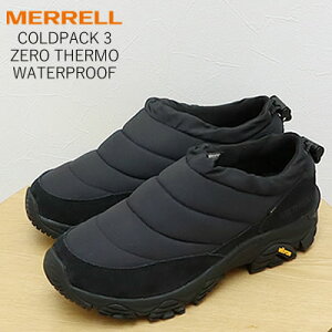 ��5/15����I�|�C���g�ő�39�{�I�v�G���g���[�I��MERRELL ������ COLDPACK 3 ZERO THERMO WATERPROOF �R�[���h�p�b�N 3 �[�� �T�[�� �E�H�[�^�[�v���[�t BLACK �u���b�N �h�� �h�� �h�� �����Y ���f�B�[�X