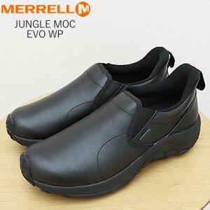 MERRELL ������ JUNGLE MOC EVO WATERPROOF �W�����O�����b�N�G�{ �E�H�[�^�[�v���[�t BLACK �u���b�N �C �X�j�[�J�[ �X���b�v�I�� �X���b�|�� �V���[�Y �h��