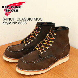 yԕiz RED WING bhEBO 8836 6-INCH CLASSIC MOC 6C` NVbNbN Chocolate Muleskinner `R[g ~[XLi[ bNgD