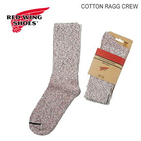 RED WING レッドウィング Cotton Ragg Crew Socks コットン・ラグ・クルーソックス Hot Burgundy ホット・バーガンディ MADE IN USAブーツ用 靴下