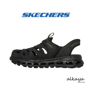 ��������SKECHERS SLIP-INS �X�P�b�`���[�Y �X���b�v�C���Y GLIDE-STEPTRAILSANDAL �O���C�h�X�e�b�v �g���C�� �T���_�� BBK BLACK GRAY SYNTHETIC �u���b�N �O���[ �V���Z�e�B�b�N �����Y ���o�[�T���_�� �X�|