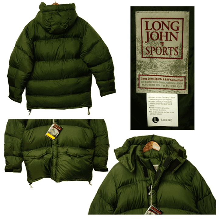 ダウンジャケット LONG JOHN SPORTS(ロングジョンスポーツ) メンズ アウトドア ダウン,DOWN,デッドストック,ダウンコート,カジュアル,シンプル,かっこいい,未使用 | WALK ダウンジャケット LONG JOHN SPORTS(ロングジョンスポーツ) メンズ アウトドア ダウン,DOWN,デッドストック,ダウンコート,カジュアル,シンプル,かっこいい,未使用 | WALK