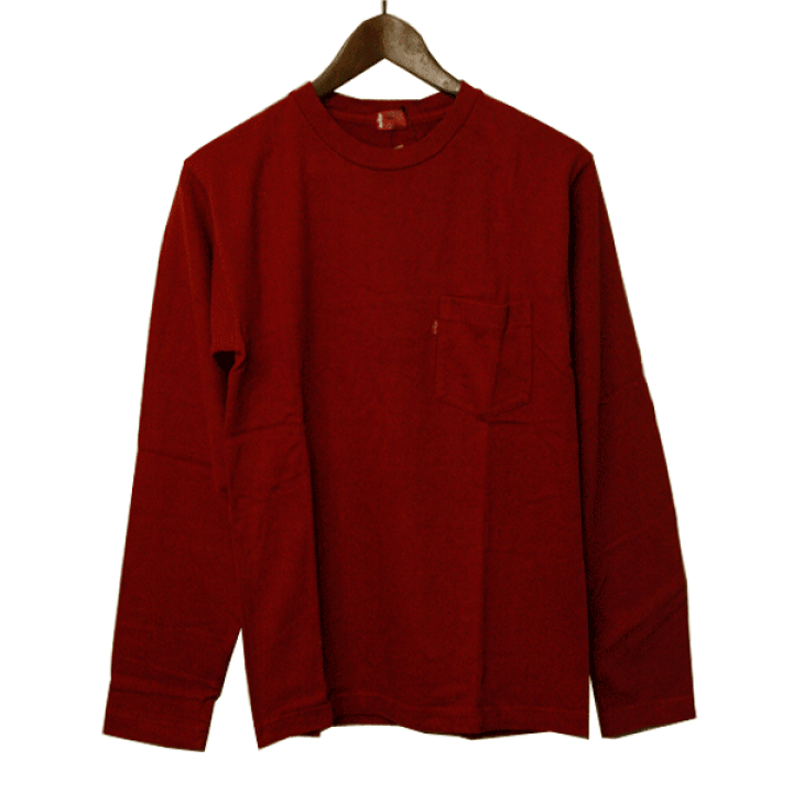 Levi’s / Tシャツ/L/コットン/RED/無地// 楽天市場】Levi's（リーバイス）ロングスリーブTシャツ 無地 ポケット