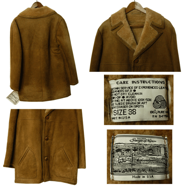 楽天市場】B品訳あり SAWYER OF NAPA ラムスキンムートンコート 裏ボア