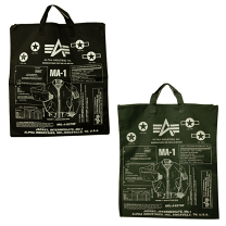 ALPHA INDUSTRIES リボンタグ5本 ＆ ショップ袋セット ALPHA INDUSTRIES リボンタグ5本 振る舞える ＆ ショップ袋セット