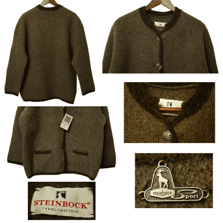 楽天市場 Steinbock シュタインボック ニットジャケット レディース ウール ニット カーディガン カーデ オーストリア ビッグサイズ 大きいサイズ デッドストック 希少 レア ｗａｌｋ