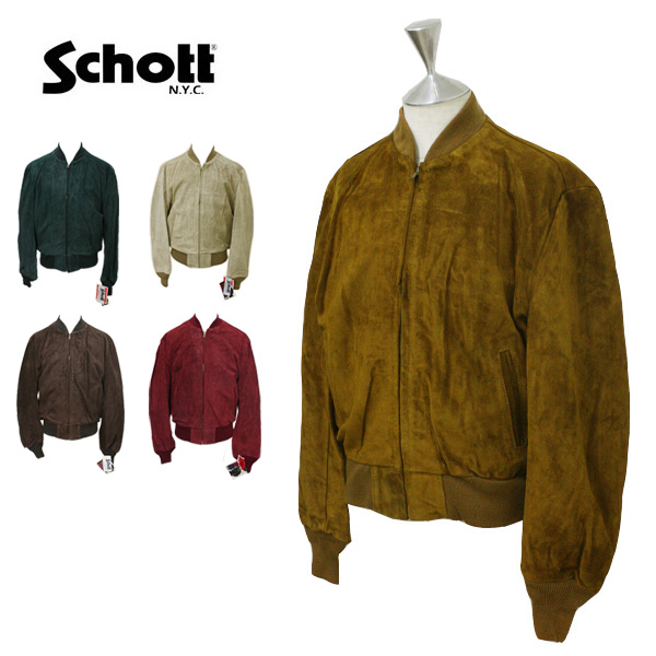 楽天市場】Schott（ショット）スエード ブルゾン メンズ,海外ブランド 