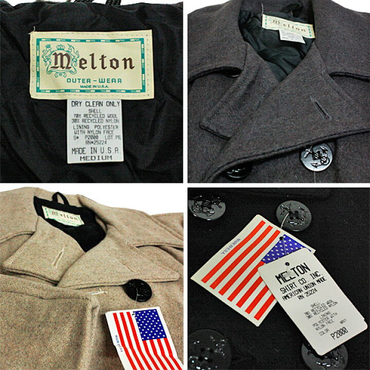 楽天市場】MELTON COMPANY （メルトンカンパニー） メルトン Pコート 