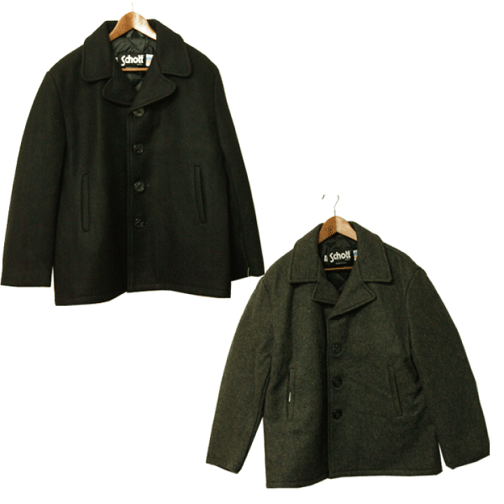 楽天市場】schott （ショット） ウールシングルPコート メンズ