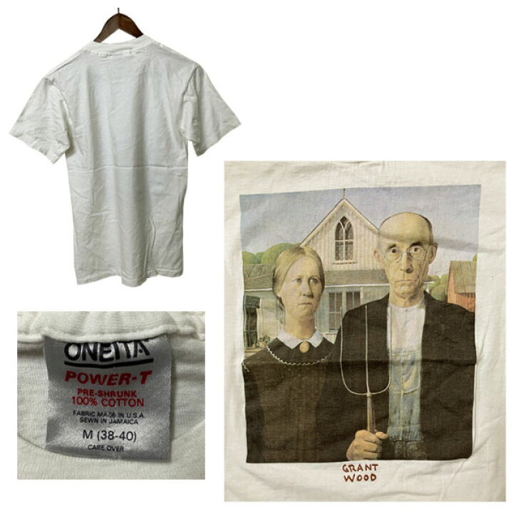 楽天市場】グラントウッド アメリカンゴシック Tシャツ ホワイト 