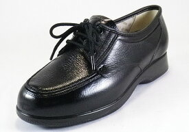 お多福 ヘルシー205U-クロ3E 婦人靴 永久磁石6個 ウエッジヒール カップインソール 定番 国産 Made in Japan Healthy205U 　高柔軟性　丈夫な素材　安定感のある歩きやすいヒール　足入れラクラク靴ベラいらず
