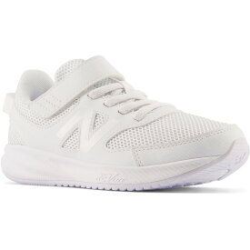 『19.5cm～25cm』ジュニアスニーカー newbalance YT570ホワイトLW3 子供靴 クッション性能の持続力 ハーフサイズ マジックテープで脱ぎ履きラクラク ニューバランス キッズスニーカー ジュニアシューズ 通学靴 小学生 入学式 公園遊び 遠足 運動靴 白