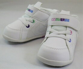 『12cm～13.5cm』CONVERSE ミニインチスターホワイト/ライラック 37302450ベビー靴 子供靴 MINI INCHSTAR ルーミーラスト カップインソール フレックスポイント ファーストシューズ ベビーシューズ ミッドカット コンバースベビー 赤ちゃんシューズ 赤ちゃん靴 ギフト