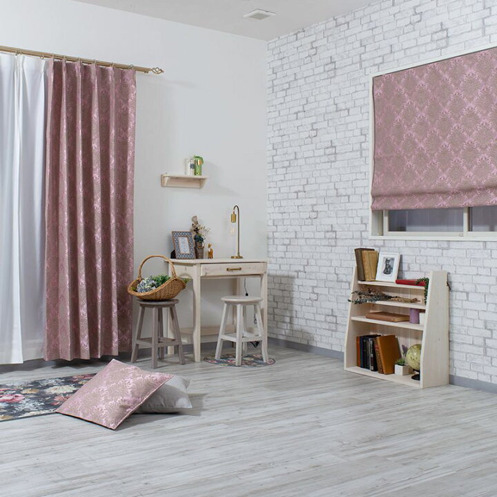 楽天市場 11 Off対象 12 1限定クーポン カーテン インポートカーテン ダマスク柄 ヨーロピアン 優雅 ピンク ブルー おしゃれ 洗える インテリア 友安製作所 2枚組 Okc4 Yh7 フィーロ 壁紙 ウォールデコ 壁際貴族