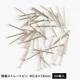 取付金具 ストレートピン虫ぴん ピン針 ヘッダーピン 虫ピン インセクトピン セクインピン 手芸 画鋲代わり 高品質のストレートピン 極細ストレートピン 50個入り Φ0.6×13mm C-1-3