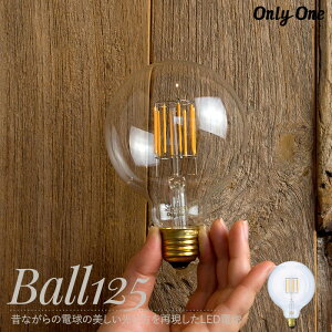 LED�d�� �d�� LED �Ɩ� �{�[��125 E26 ���� �d���F �T�C�t�H�� �t�B�������g onlyone �I�����[���� C-F-1