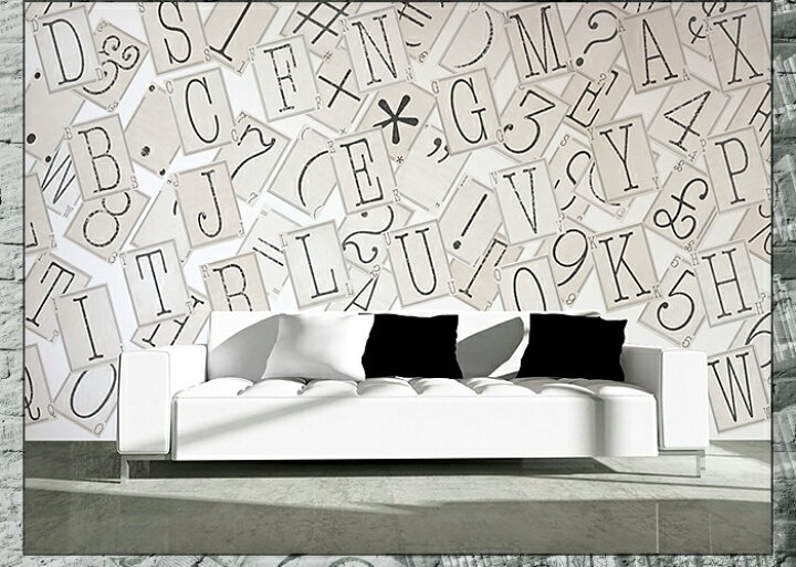 楽天市場 1000円offクーポン対象 壁紙 輸入壁紙 イギリスブランド 1wall C64p Typo 002 Typography002 タイポグラフィ002 B4サイズ 64枚入り 粉のり付き インポート壁紙 デザイン おしゃれ 輸入 海外 クロス Diy リフォーム 撮影 背景 背景紙 店舗 装飾