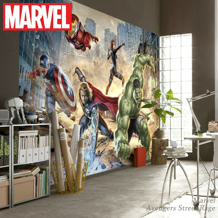 楽天市場 10 Off対象 25日限定クーポン 壁紙 輸入壁紙 海外 インポート壁紙 マーベル Marvel Marvel 粉のり付 紙 おしゃれ クロス 店舗 内装 撮影 ドイツ製 Marvel Avengers Street Rage 8 432 Diy 補修 リビング トイレ 玄関 リフォーム ウォールペーパー Wallpaper
