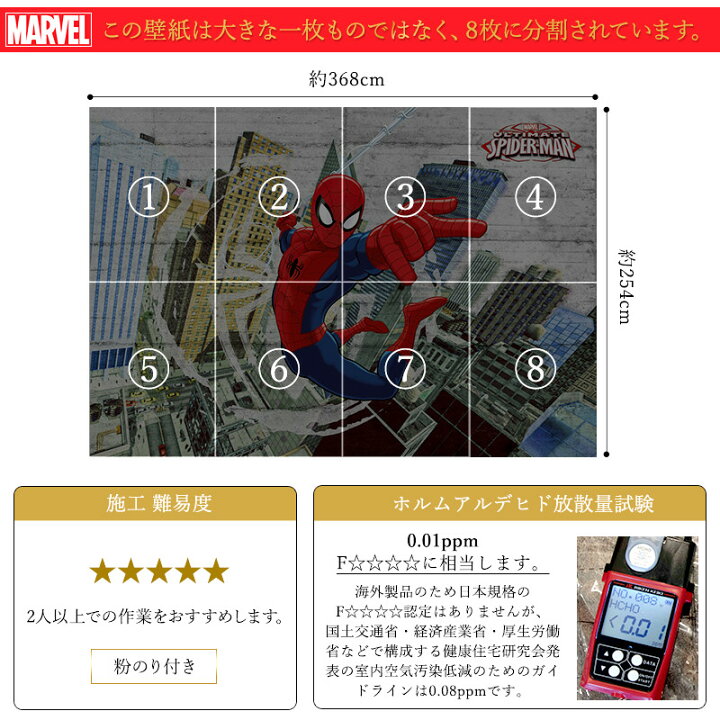 楽天市場 壁紙 輸入壁紙 海外 インポート壁紙 スパイダーマン マーベル Marvel Marvel 粉のり付 紙 おしゃれ クロス 店舗 内装 撮影 ドイツ製 Marvel Spider Man Concrete 8 467 Diy 補修 リビング トイレ 玄関 リフォーム ウォールペーパー Wallpaper Csz 壁紙