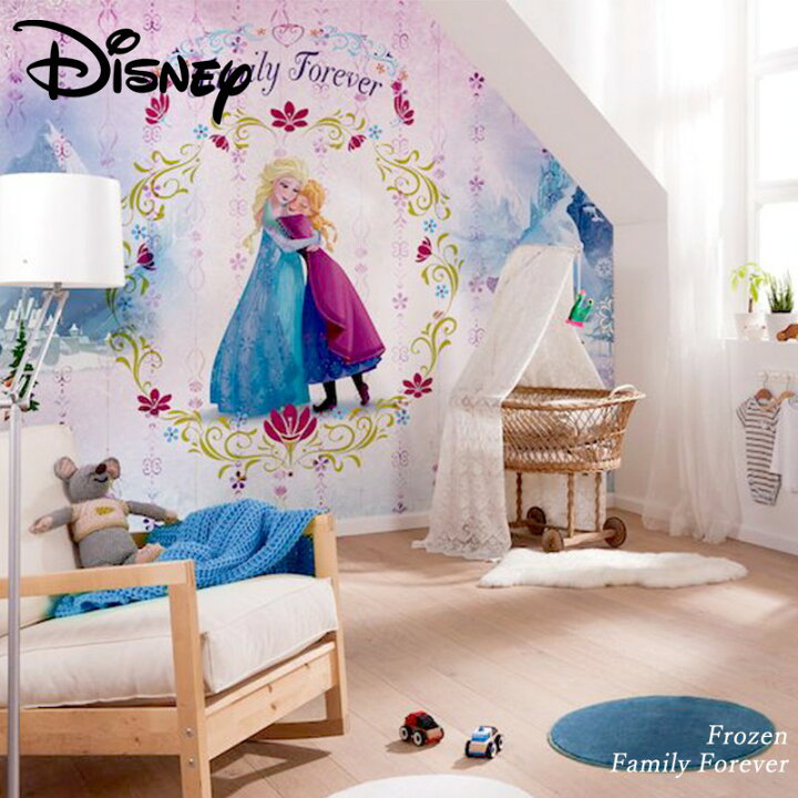 楽天市場 壁紙 アナと雪の女王 輸入壁紙 インポート壁紙 ディズニー Disney Disney アナ雪 エルサ アナ 粉のり付 紙 おしゃれ クロス 店舗 内装 撮影 ドイツ製 Frozen Family Forever 8 479 壁紙 ウォールデコ 壁際貴族