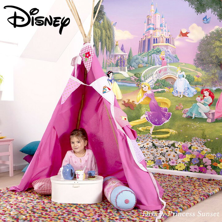 楽天市場 壁紙 クロス 輸入壁紙 海外 インポート壁紙 ディズニー Disney おしゃれ はがせる 張り替え 補修 のり付き だまし絵 Wallpaper コマー Disney Princess Sunset ディズニープリンセスサンセット 4 4026 Diy 補修 リビング トイレ 玄関 リフォーム Wallpaper Csz
