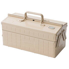 [10％OFF！15日限定クーポン]工具箱 ツールボックス スチール製 工具入れ Toolbox 東洋スチール 日本製 おしゃれ かわいい レトロ ヴィンテージ感 インテリア 雑貨 小物入れ 友安製作所別注 2段式スチール工具箱 H-N-0