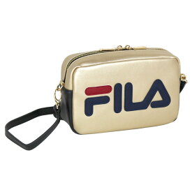 ショルダーバッグ レディース 7594 FILA フィラ クリスタルシリーズ ショルダーバッグ ヨコ型ショルダー 横型 おしゃれ 中学生 高校生 大学生 学生 大人 ポシェット ポーチ ブラック ゴールド シルバー トリコロール 夏フェス ショルダーバッグ