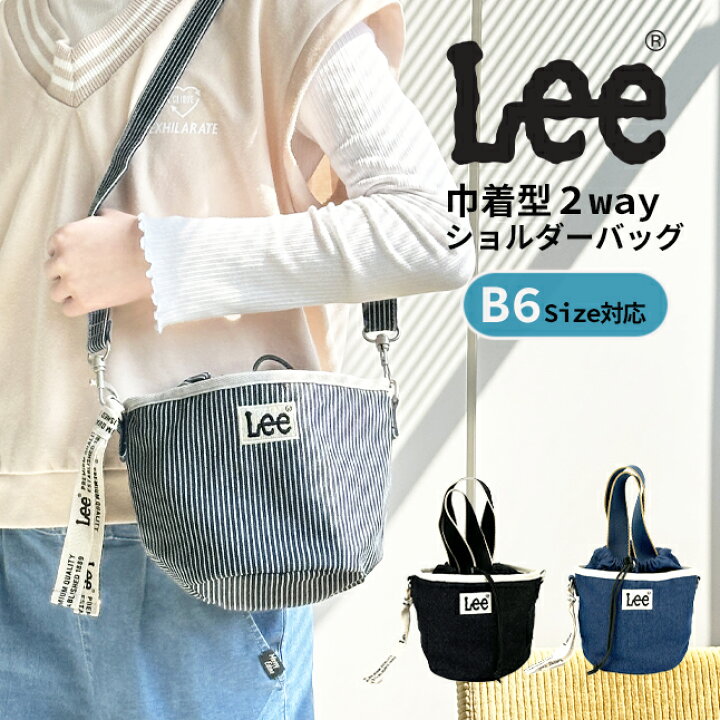 楽天市場】ショルダーバッグ 斜めがけバッグ 巾着型 レディース Lee 
