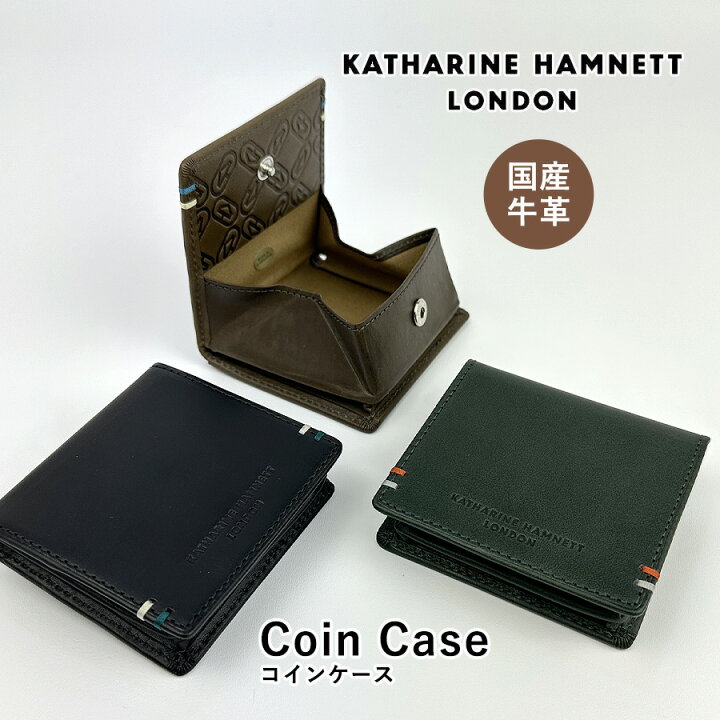 楽天市場】BOX小銭入れ メンズ 本革 490-52100 KATHARINE HAMNETT 