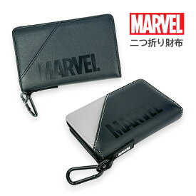 キッズ 財布 男の子 75078 MARVEL マーベル ナナメ ミドルウォレット カラビナ付き 二つ折り財布 L字ファスナー小銭入れ付き 男子 男の子 ボーイズ 女子 女の子 ガールズ ユニセックス 男女兼用 子供用 小学生 中学生 高校生 キッズ ジュニア 通学 旅行 修学旅行 お買い物