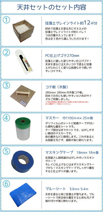 天井に塗る結露・湿気対策!天井にカンタンに塗れるかる〜い珪藻土グレインライト!珪藻土/塗り壁/壁材/漆喰(しっくい)調/珪藻土壁