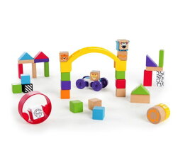 [送料無料] 40ピース Baby Einstein ベイビーアインシュタイン 積み木 木のブロック ブロック遊び 創造性組み立て 知育 玩具 オモチャ [楽天海外通販]
