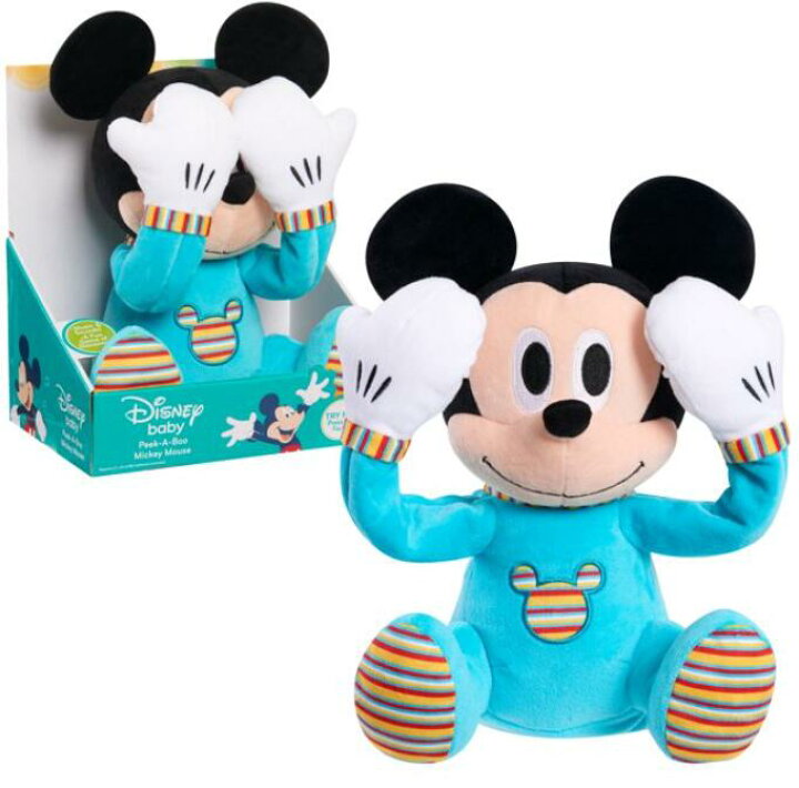 楽天市場 送料無料 ディズニー ベビー ピークアブー いないいないばあ ミッキーマウス ぬいぐるみ 楽天海外通販 Walmart 楽天市場店