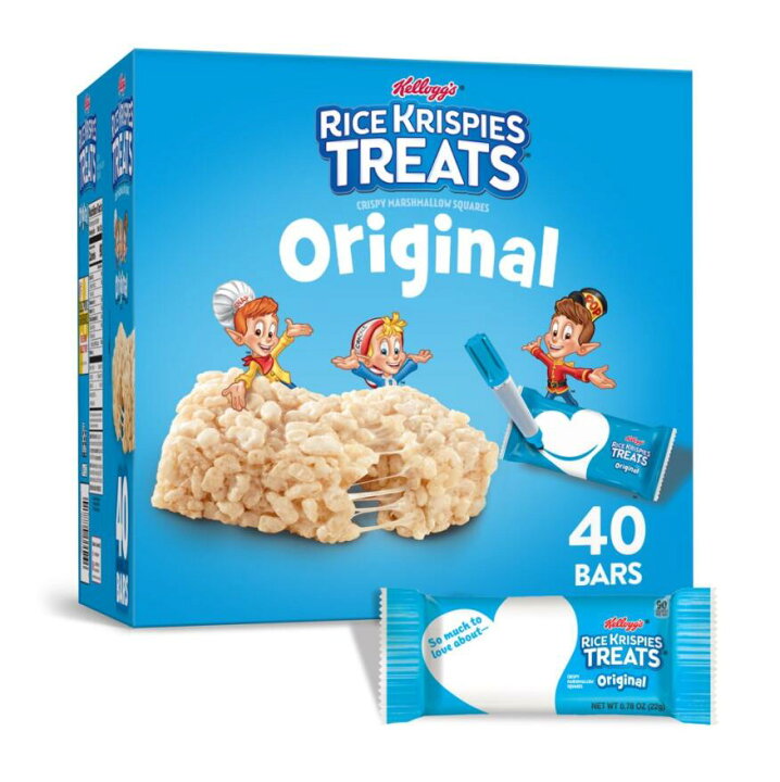 楽天市場 送料無料 40個入り Kellogg S ケロッグ Rice Krispies Treats ライスクリスピー トリート トリーツ オリジナル スクエア Original マシュマロ アメリカのお菓子 パーティースイーツ 楽天海外通販 Walmart 楽天市場店