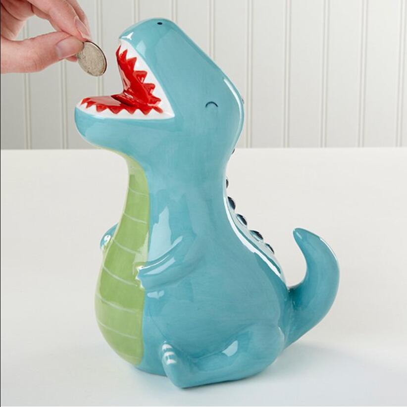 送料無料 ベビーアスペン Tレックス 恐竜 貯金箱 セラミック Baby Ceramic T Rex セール 特集 海外直送 Dino Aspen Bank
