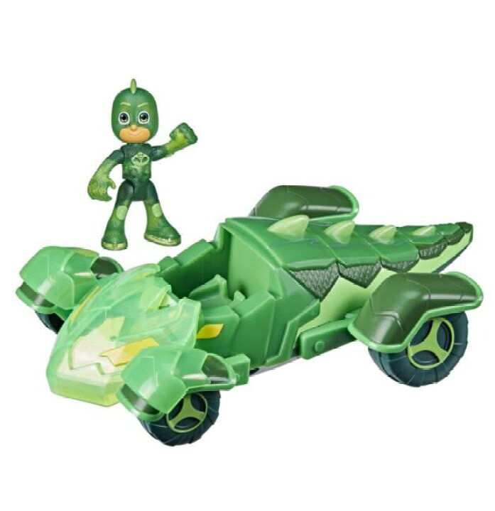 楽天市場 送料無料 しゅつどう パジャマスク グロー ゴー ゲッコーモービル ライトアップ ゲッコー カー アクション フィギュア 付き Pj Mask ヤモリ グレッグ キャラクター グッズ 乗り物 車 ごっこ遊び クリスマス 誕生日 おうち時間 グリーン 緑 楽天海外通販