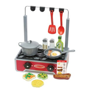 [] bT & _O fbNX ؐ NbNgbv Zbg vCt[h |bg tCp t Melissa & Doug 17-Piece Deluxe Wooden Cooktop Set q j̎q ̎q V Lb`
