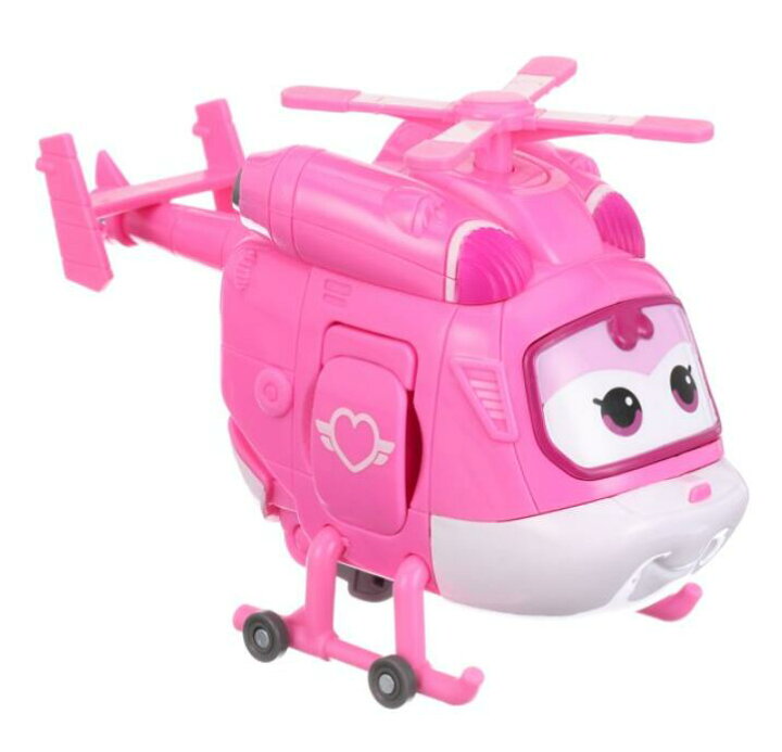楽天市場 送料無料 スーパーウィングス 2in1 トランスフォーミング おもちゃ キャラクター ディジー Super Wings かわいい ピンク 白 ヘリコプター ロボット 海外 韓国 アニメ グッズ 乗り物 ごっこ遊び ままごと 男の子 女の子 クリスマス 誕生日 楽天海外直送