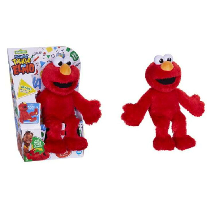 楽天市場 送料無料 セサミストリート くすぐったい エルモ 笑う 話す 14インチ 35 56センチ トーキングトイ 知育玩具 英語 スペイン語 学習 キャラクター グッズ ぬいぐるみ おもちゃ 人形 ドール 大人 女の子 男の子 クリスマス 誕生日 楽天海外直送 Walmart