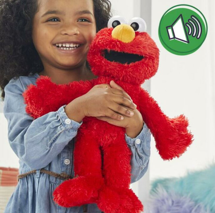 楽天市場 送料無料 セサミストリート くすぐったい エルモ 笑う 話す 14インチ 35 56センチ トーキングトイ 知育玩具 英語 スペイン語 学習 キャラクター グッズ ぬいぐるみ おもちゃ 人形 ドール 大人 女の子 男の子 クリスマス 誕生日 楽天海外直送 Walmart