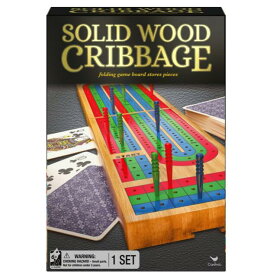 [送料無料] 無垢材のクリベッジ折りたたみボードとトランプ [楽天海外通販] | Solid Wood Cribbage Folding Board with Playing Cards