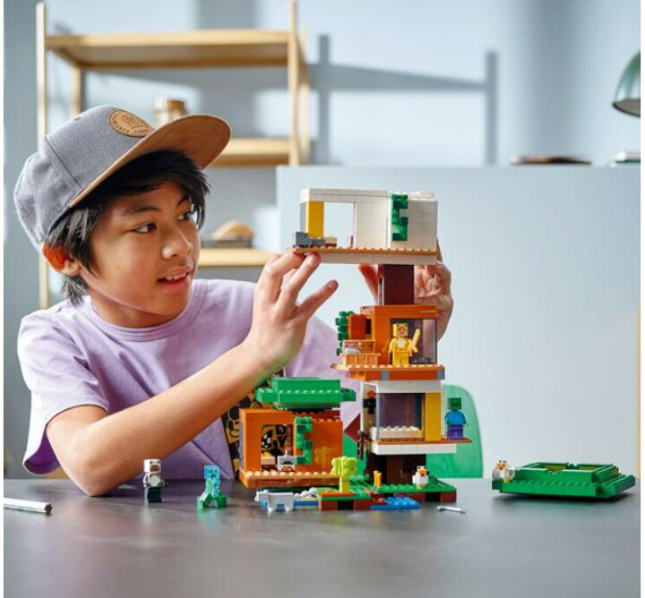 楽天市場 送料無料 レゴ マインクラフト ツリーハウス Lego 909ピース 9歳以上 マイクラ おもちゃ 玩具 男の子 女の子 オトナレゴ 大人 映画好き おうち時間 ごっこ遊び 映画 ヒーロー 鉄道 ネザー クォーツ 楽天海外通販 Walmart 楽天市場店