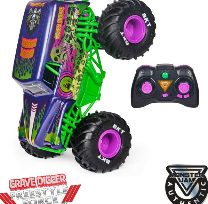 楽天市場 送料無料 Monster Jam モンスタージャム ラジコン グレーブディガー フリースタイル トラック アメリカ モンスタートラック オフロード アメ車 Rc ラジコンカー 子供 四輪駆動 玩具 男の子 女の子 キッズ うれしい かっこいい 楽天海外通販 Walmart